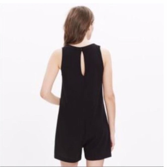 Madewell Black Cotton Jersey Romper - Picture 4 of 4